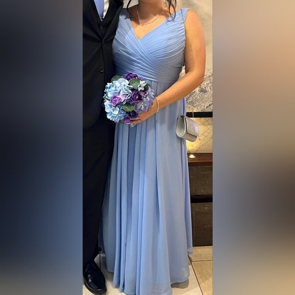 Light Blue JJ's House Bridesmaid Dress - Picture 4 of 4